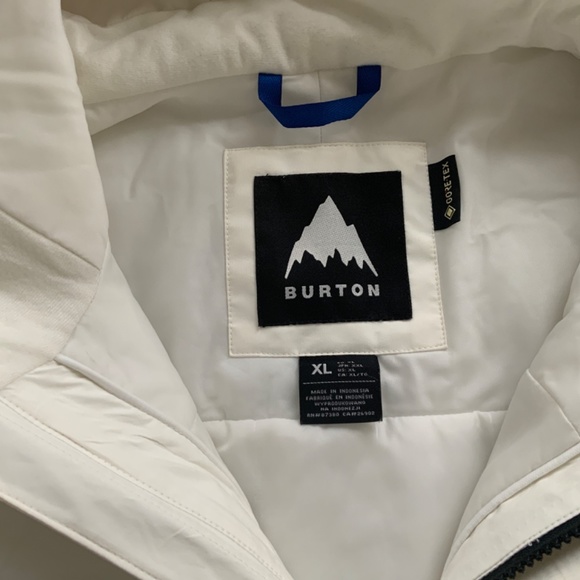 BURTON Gore-Tex pillowline anorak/off white/womens XL/non smoker - Picture 7 of 16